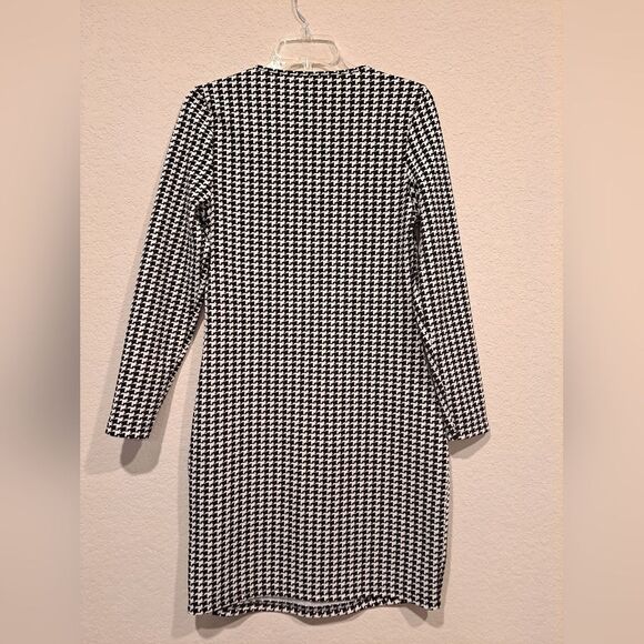 Houndstooth Black and White Bodycon Dress by Shein Curve Women's size 0XL - Picture 3 of 5